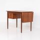 Teak drop-leaf desk