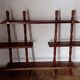 Wooden wall shelves