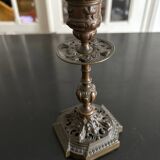 19th century bronze candle holder
