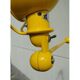 Lampe Jielde  jaune 2 bras de Jean Louis Domecq