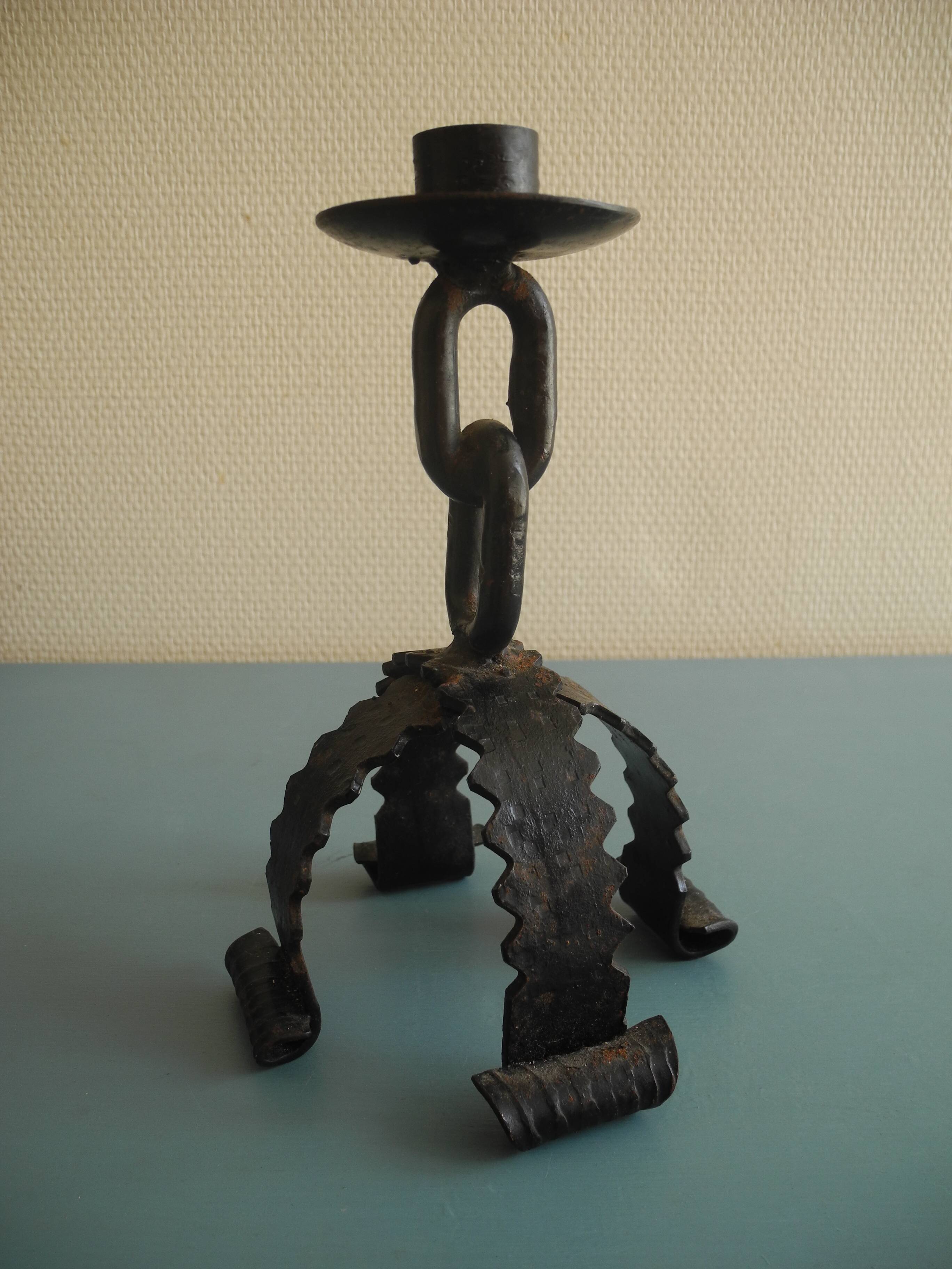 brutalist chandelier vintage decor brutalist candlestick