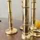 Very Rare Modular Scandinavian Brass Candlestick, 33-Piece Mid-Century Plug