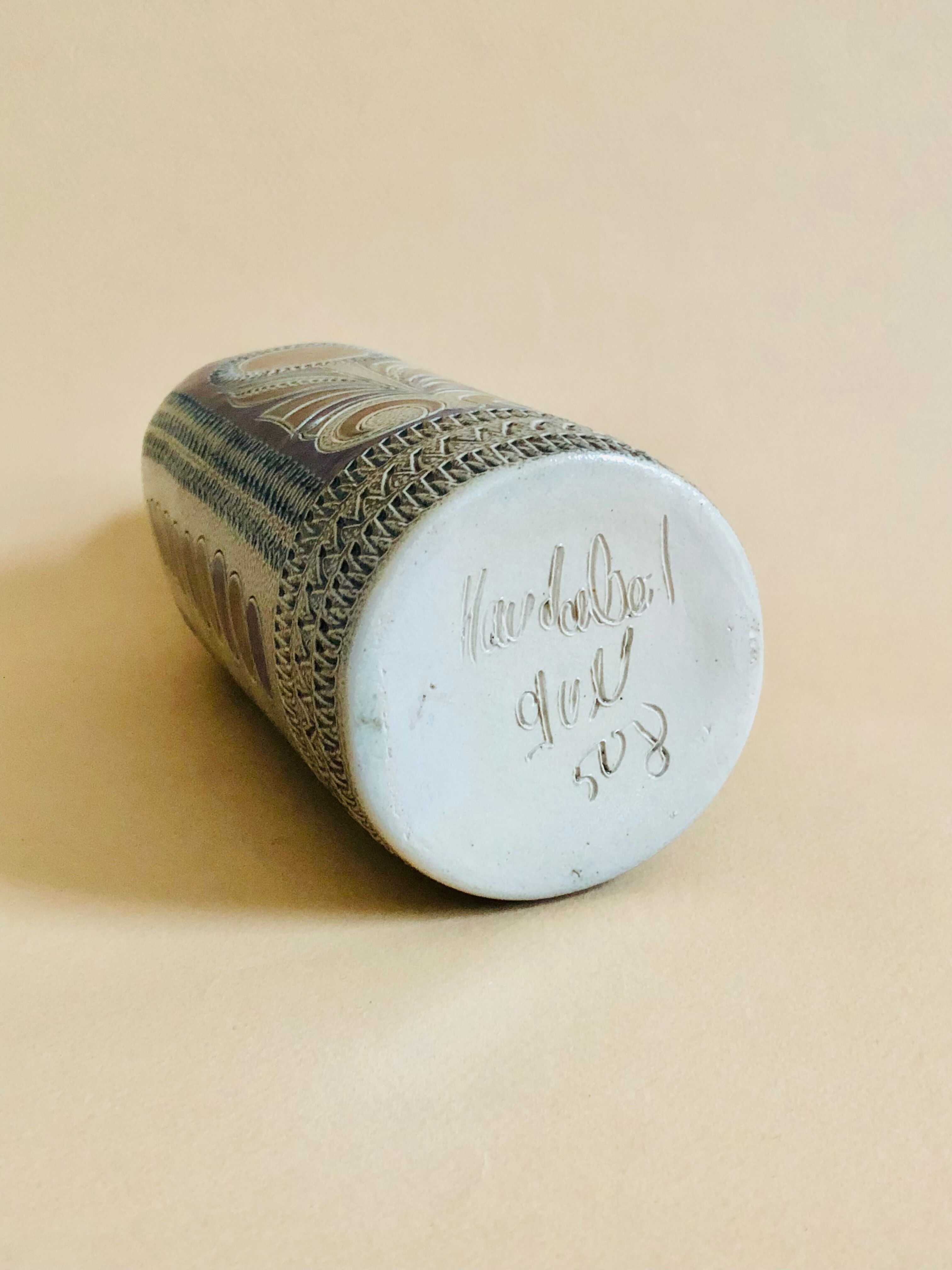 Vintage ceramic soliflore bottle Westerwald, Germany