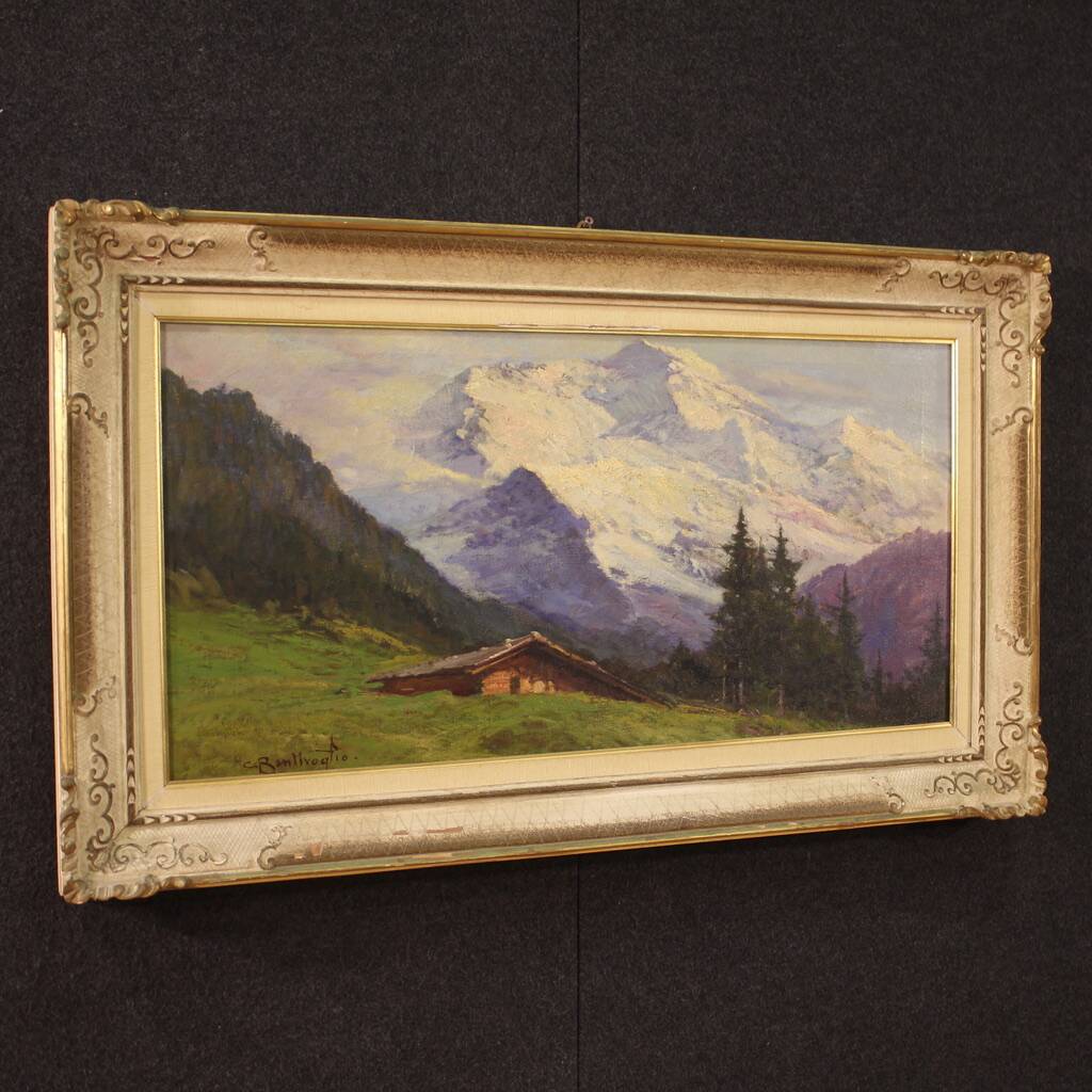 Landscape signed Bentivoglio from the first half of the 20th century
