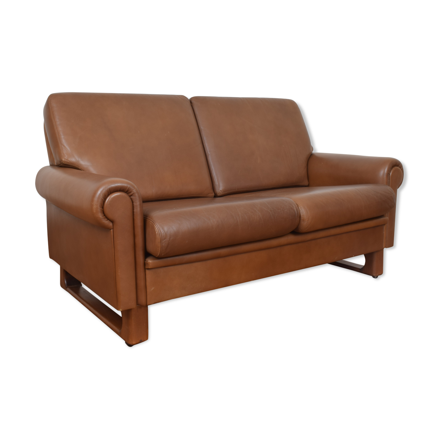 Mid-Century Danish Leather Sofa, 1960s