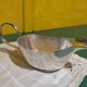 Silver-plated metal gravy boat, made by Meurgey silversmiths in Paris
