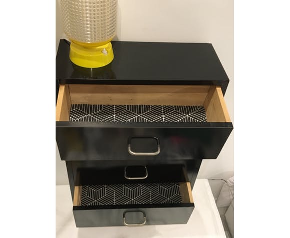 Chiffonnier formica noir