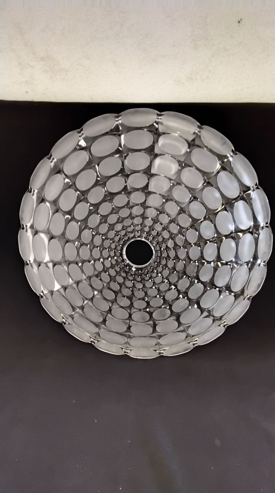 Glass ceiling light Peill & Putzler 1970s