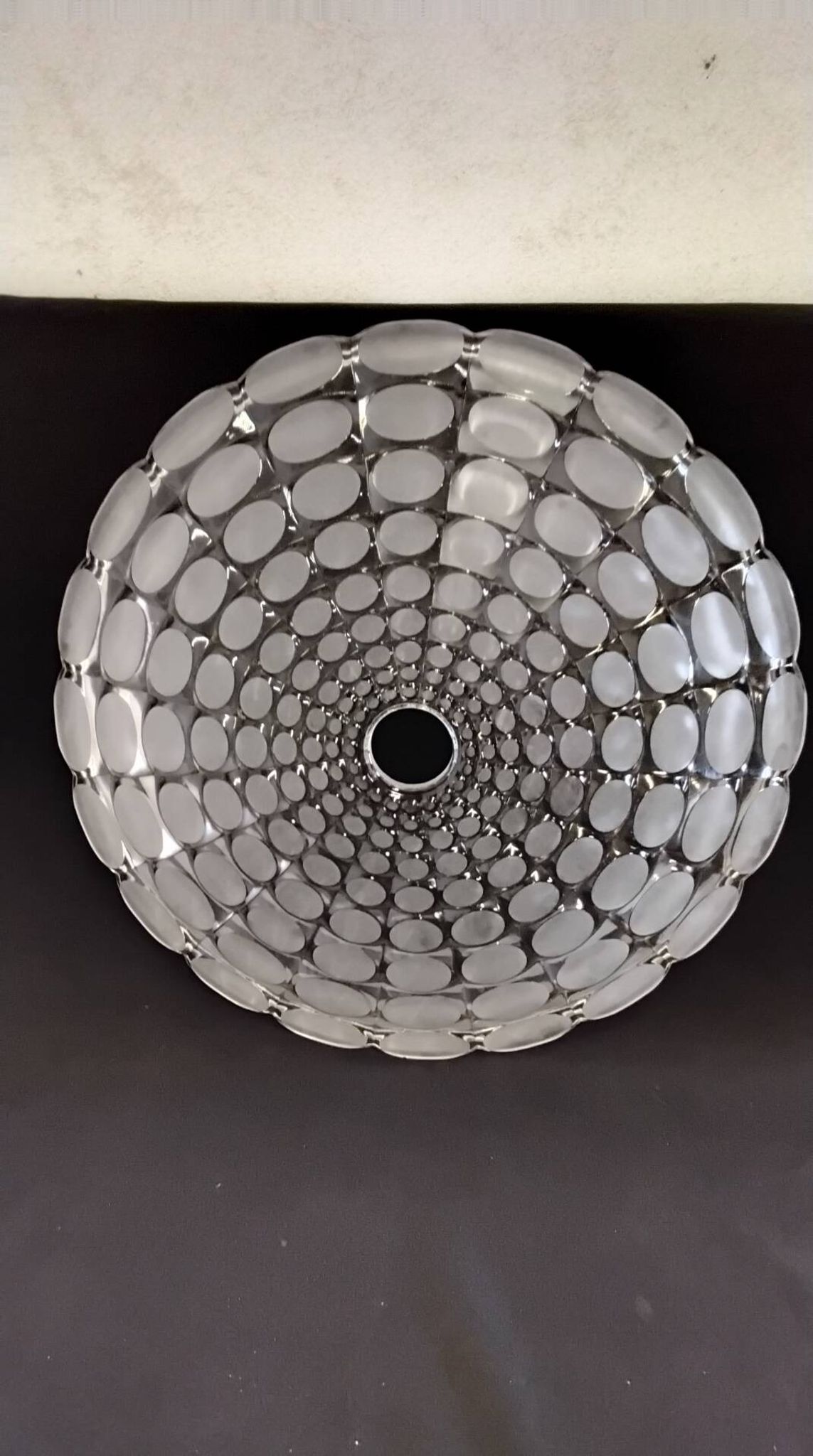 Glass ceiling light Peill & Putzler 1970s