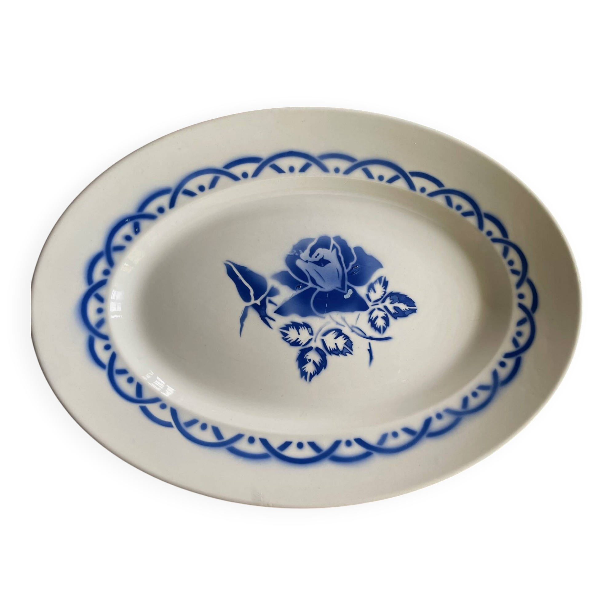 Plat en faïence Digoin Sarreguemines