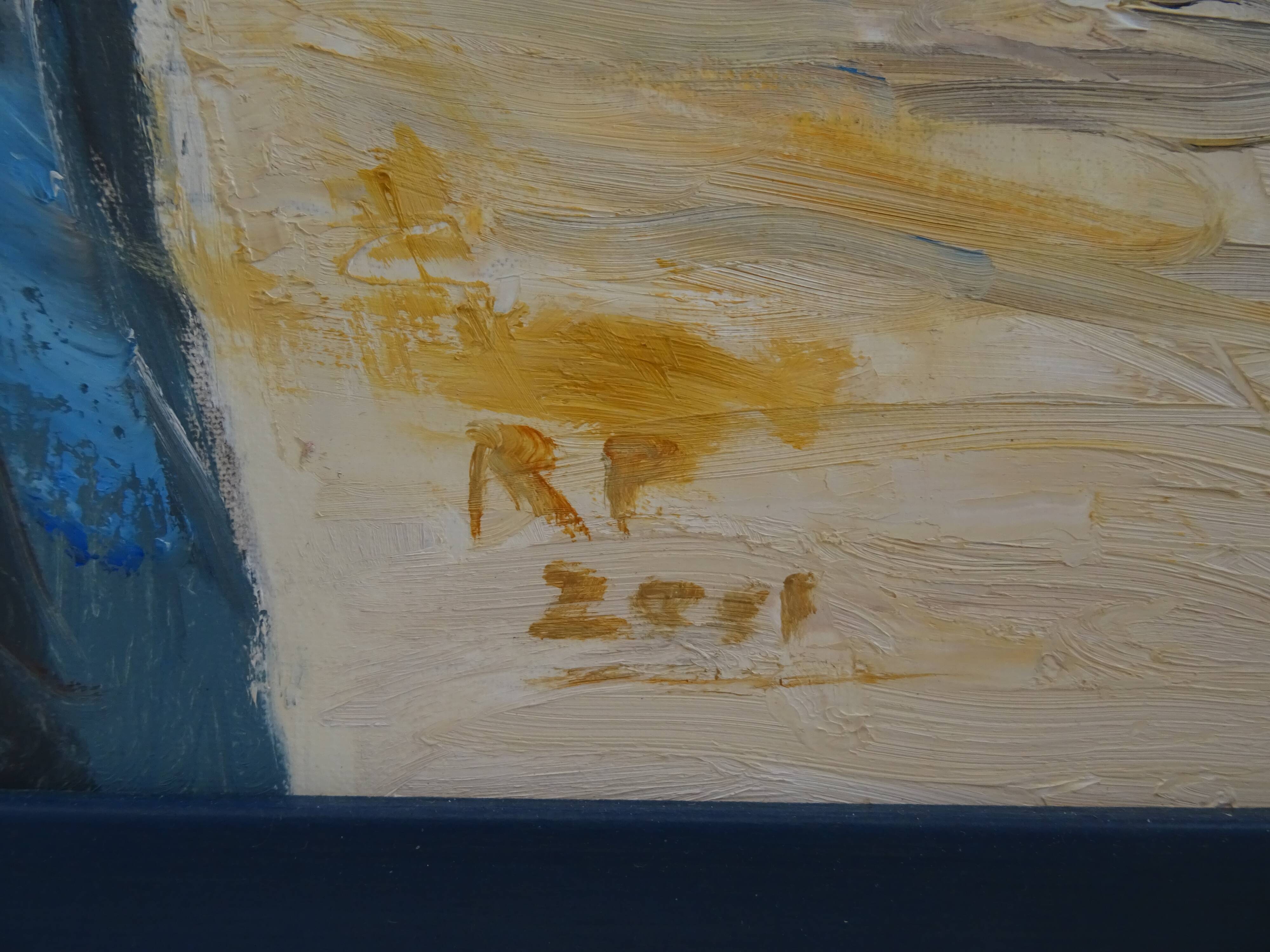 Tableau Orientaliste Signé 68 x 54 cm Afrique du Nord Maghreb