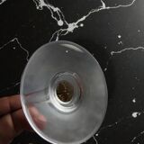 6 amber crystal wine glasses