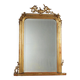 Antique gilded wooden mirror, Lombardy, 19th century