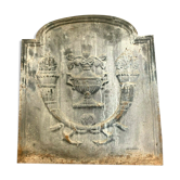 Plaque de fond de cheminée en fonte de fer XX siècle
