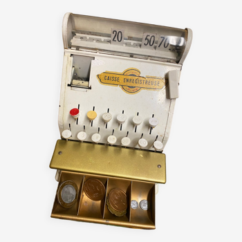 Vintage metal cash register