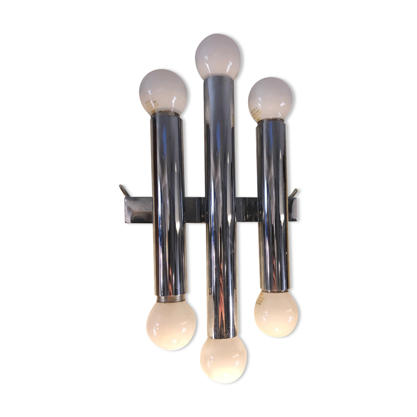 Vintage chrome wall lamp, 1970