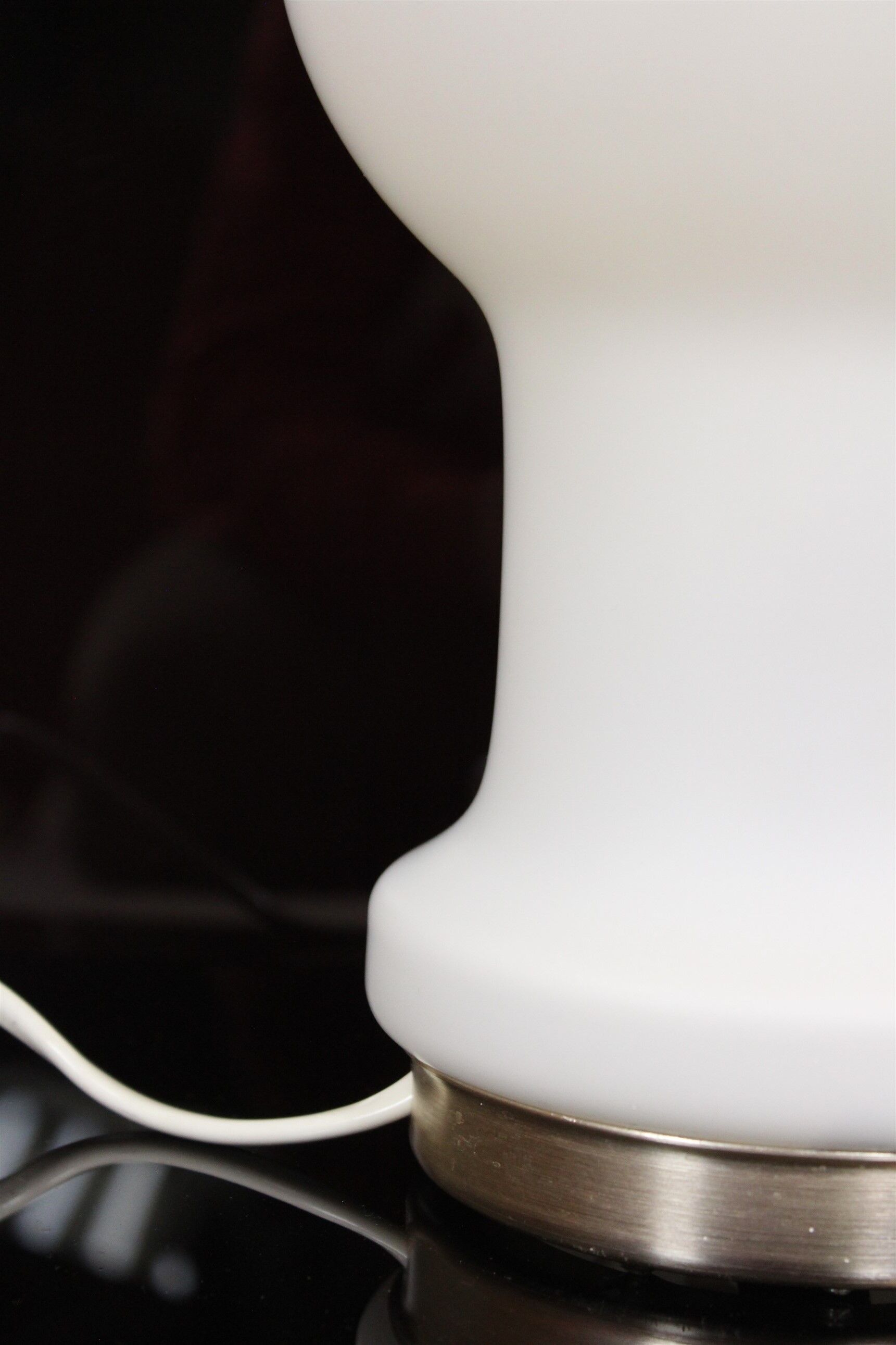 Vintage Glass Table Lamp from Osvětlovací Sklo, 1970s