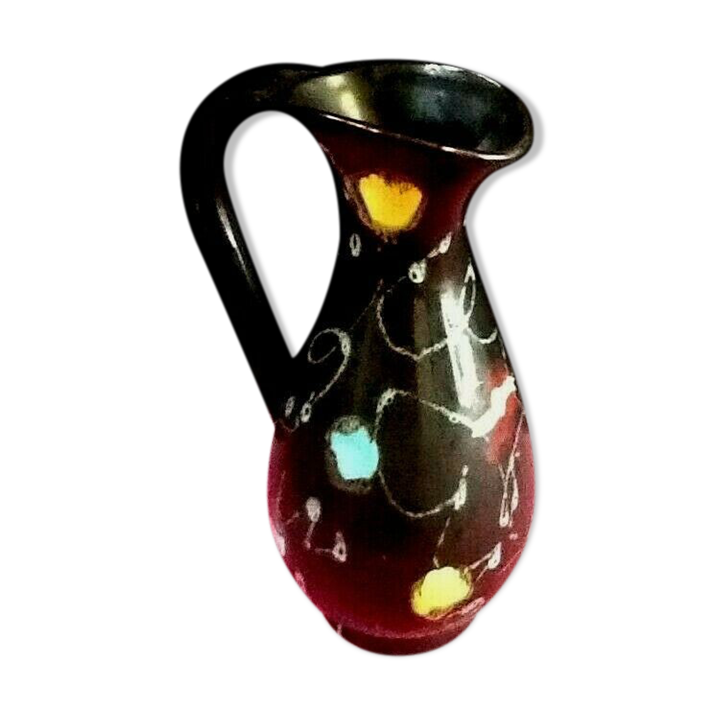 Vase ceramic Le Poët-Laval (Drôme) Brigitte France 1960