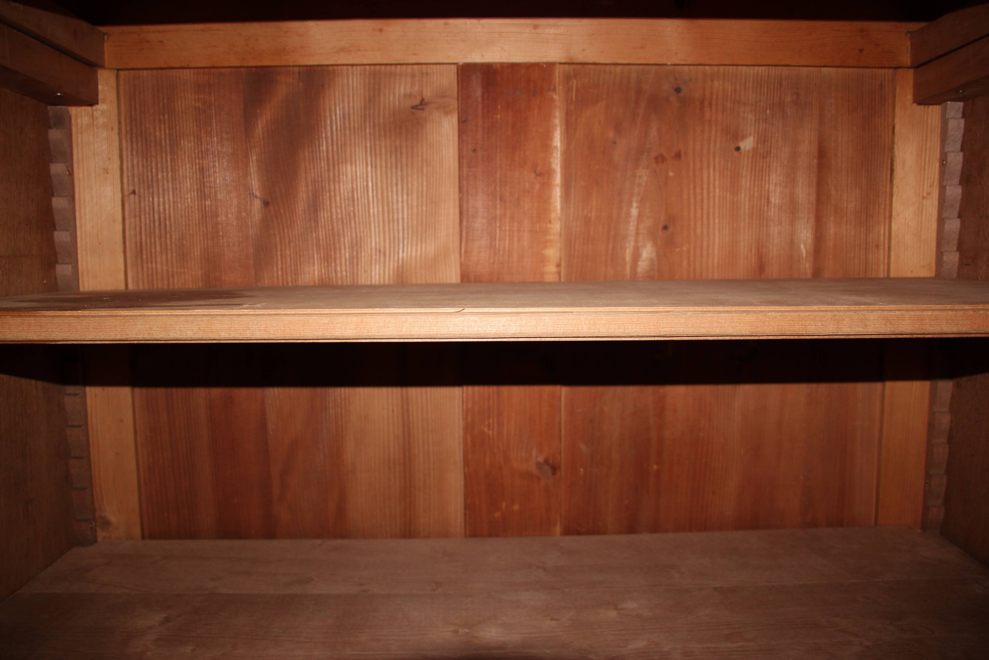 Solid wood cabinet and veneer. early twentieth century