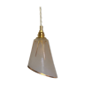 Vintage tulip lamp in white and golden frosted glass