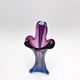 Large Sommerso Vase Murano Violet Blue 34cm