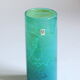 Turquoise cylinder vase by Michael Harris for Mdina Malta, 1970s.