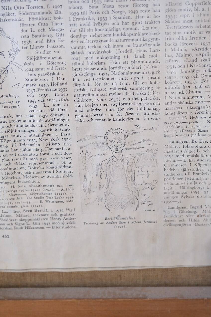 Oil painting by Bertil Landelius 1935