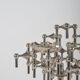 Vintage XL floor candlestick by Fritz Nagel for BMF, 1970s