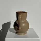 Vintage stoneware round carafe