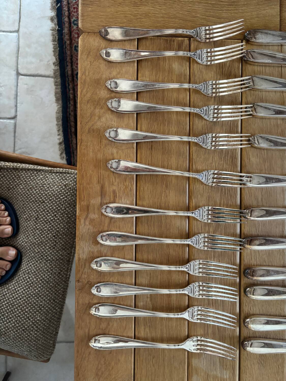 Franor 48-piece silver-plated cutlery set
