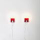 Minimalist Postmodern Wall Lights by Nafa Nybro Armaturfabrik, Sweden 1980s