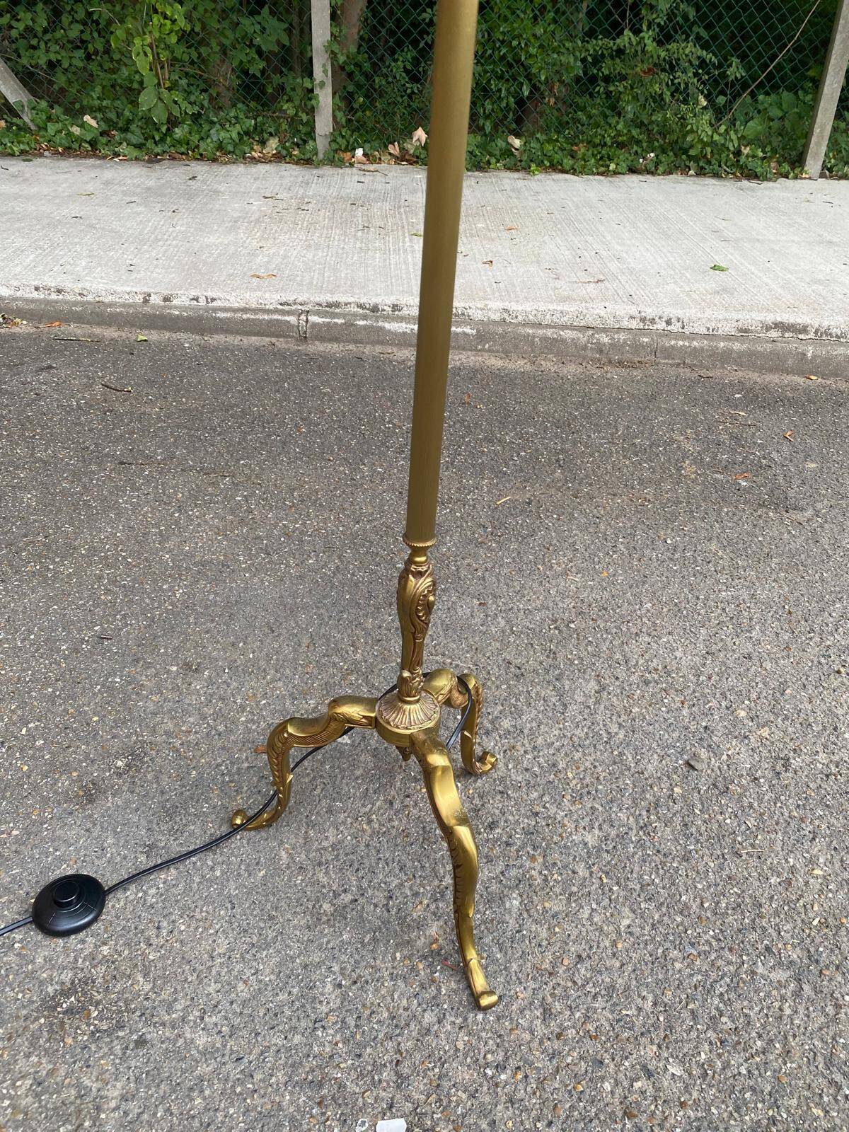 170cm tripod gold brass floor lamp