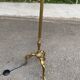 Lampadaire en laiton doré tripode 170cm