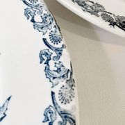 4 assiettes terre de fer Clairefontaine, modèle Righi