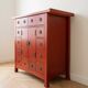 Red wooden Chinese-style storage furniture
