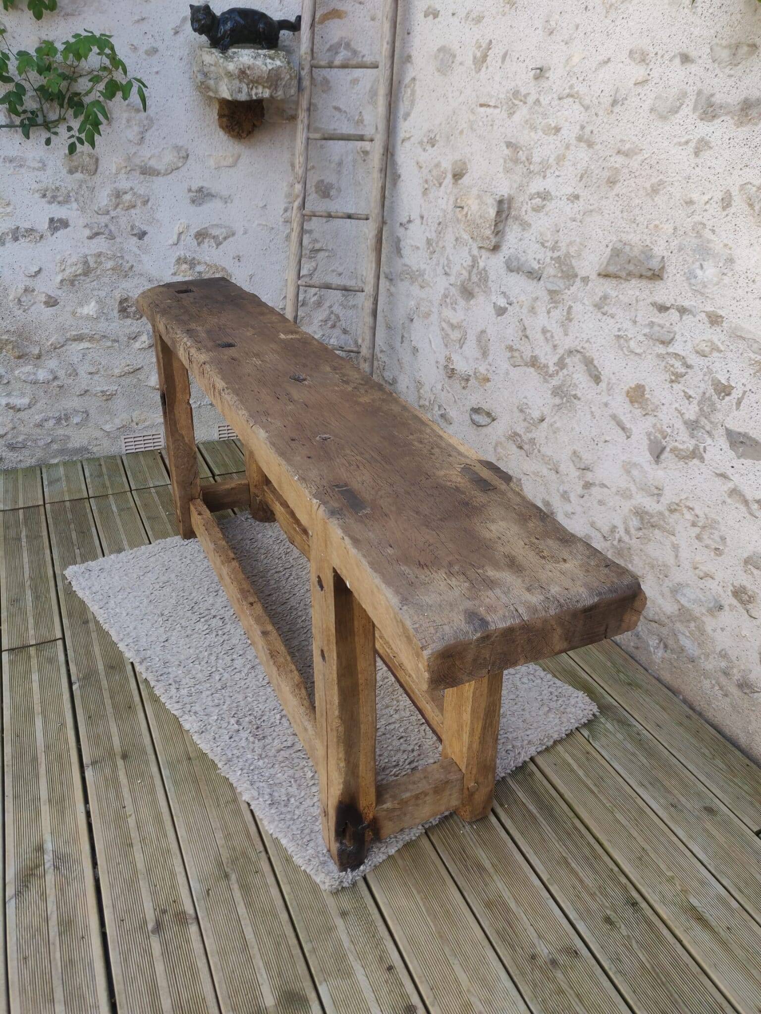 Oak workbench