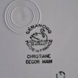 Set of 6 St Amand Christiane Céramon plates