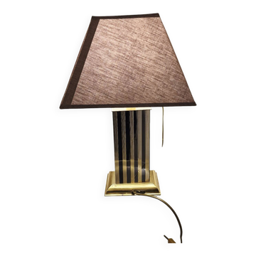 Lampe Le Dauphin doré et argenté