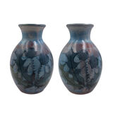 Small flowery vintage vases