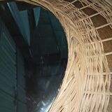 Rattan mirror