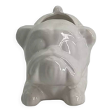 Ceramic dog-shaped planter