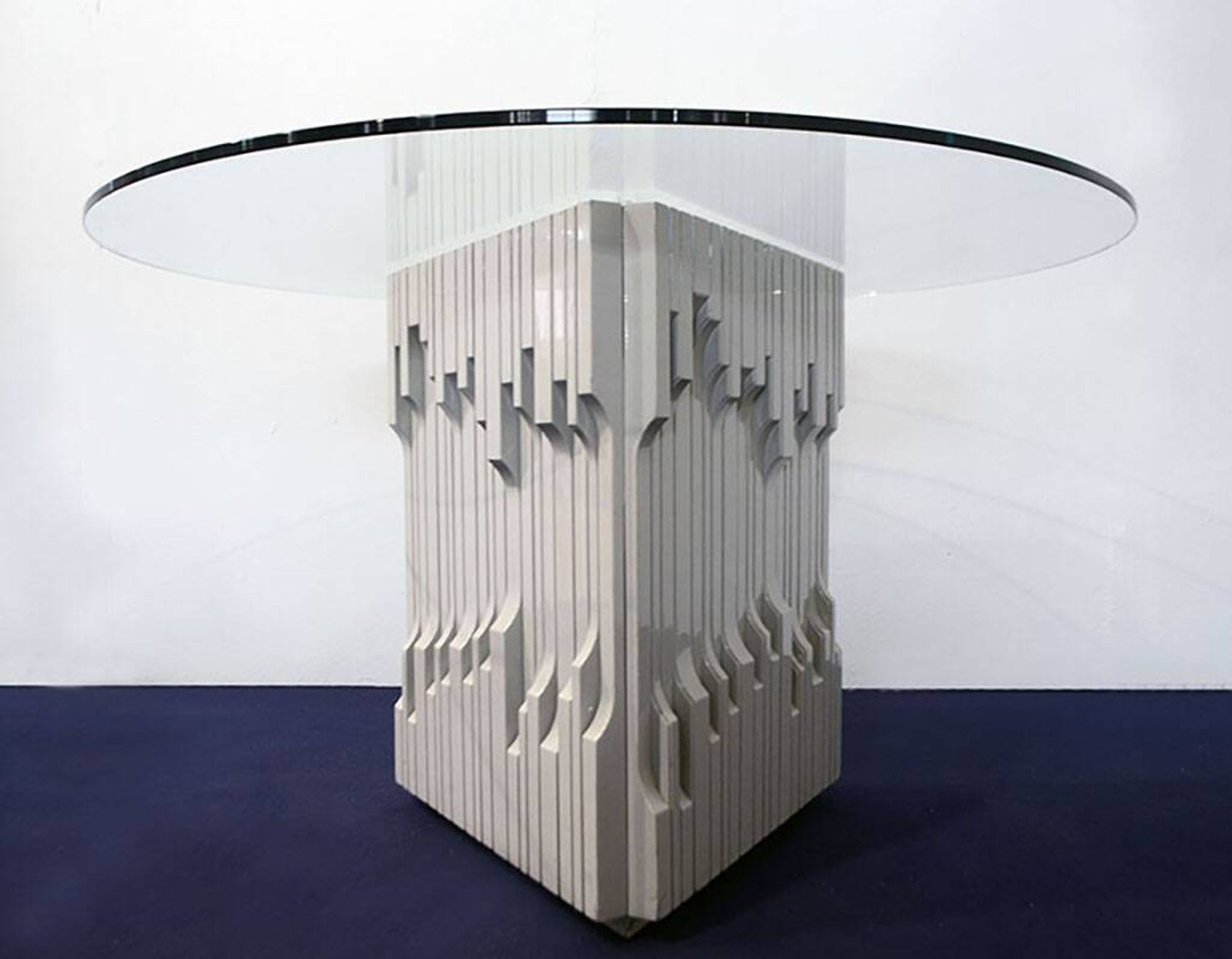 Luciano Frigerio ‘Norman’ table in solid lacquered wood