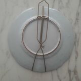 Decorative plate signed ff with coat of arms city of tours