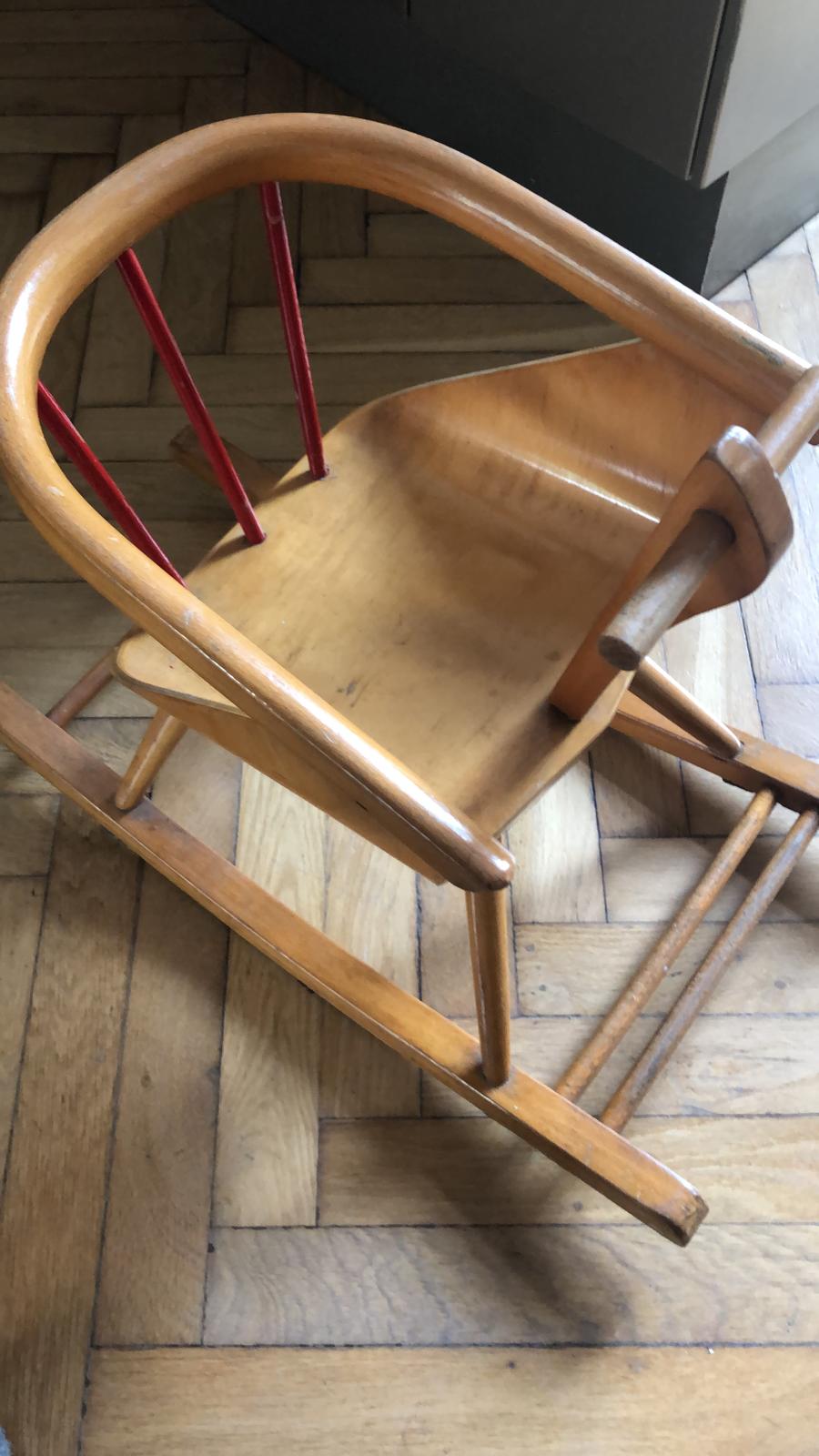 Vintage rocking horse manufacture Baumann