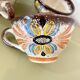 Lot of 5 vintage MBFA Pornic glazed stoneware cups - 1960s/70s