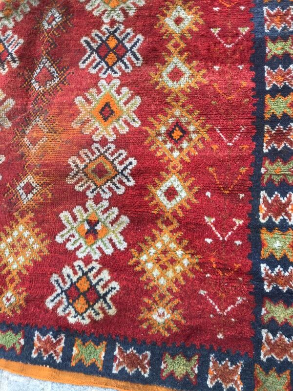 Berber tribal moroccan former carpet 150 x 300 cm