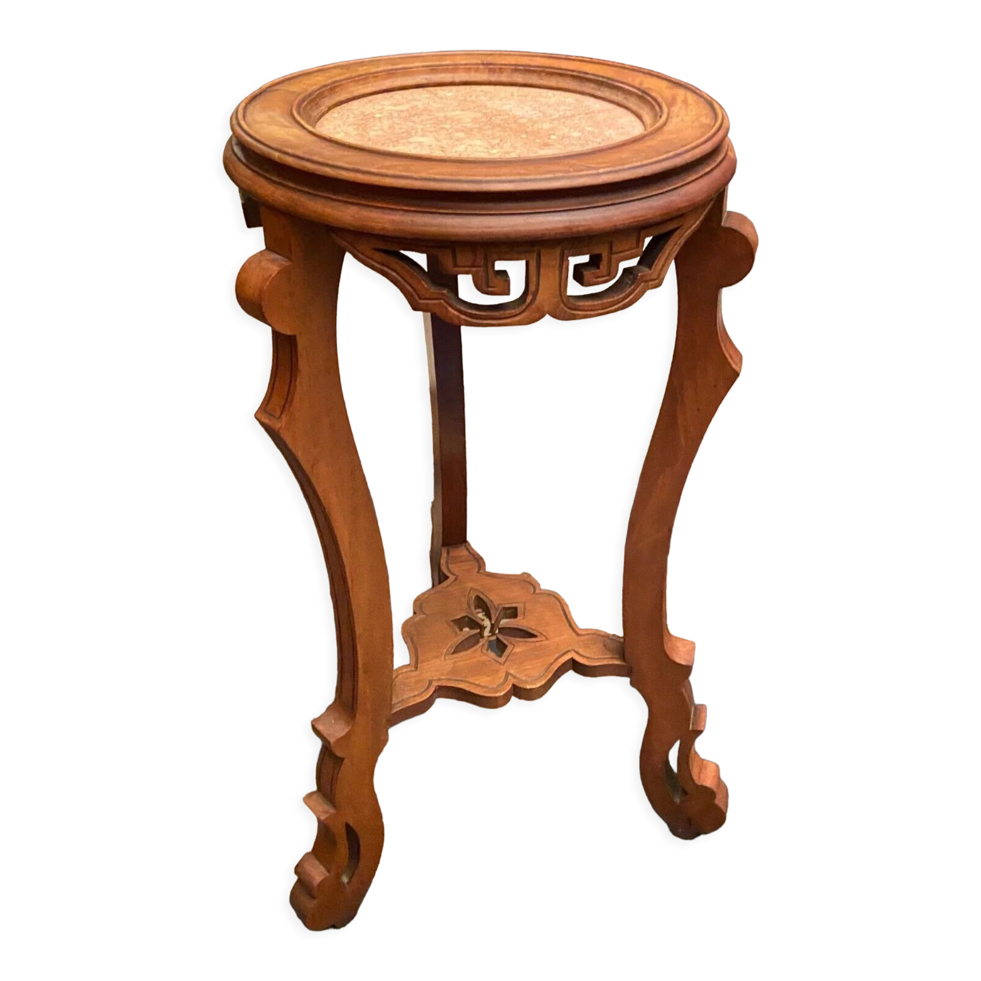 Selette pot holder late nineteenth early twentieth in solid beech style China Far East