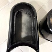 Luigi Colani set of 3 room dividing black planters 1970’s