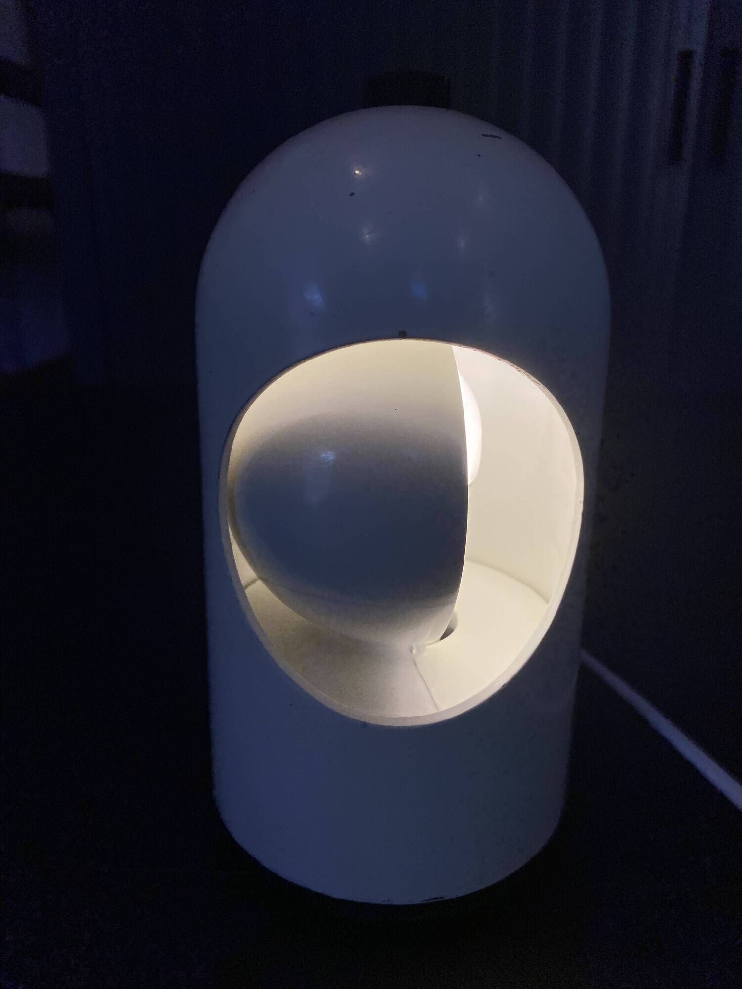 Lampe éclipse à poser de table bureau Selene ABM rotative Space Age vintage