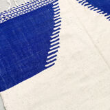 Moroccan Berber kilim ecru with colorful patterns 312x200cm